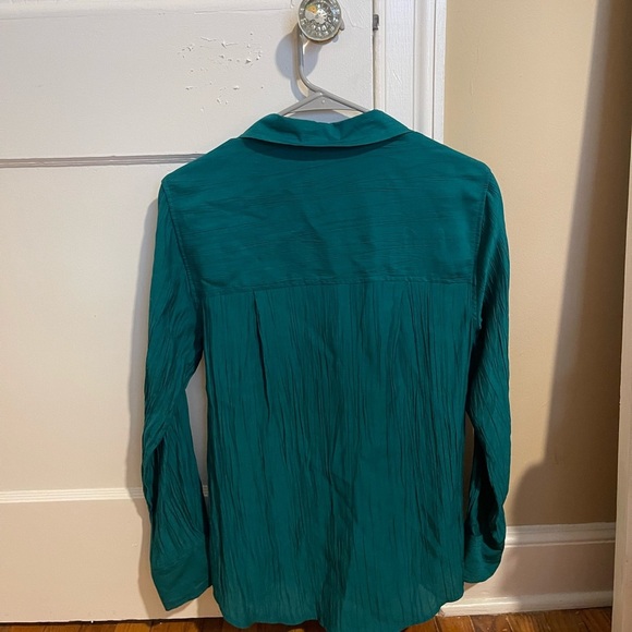 A New Day Teal/Green Button-Down Shirt - Picture 3 of 7
